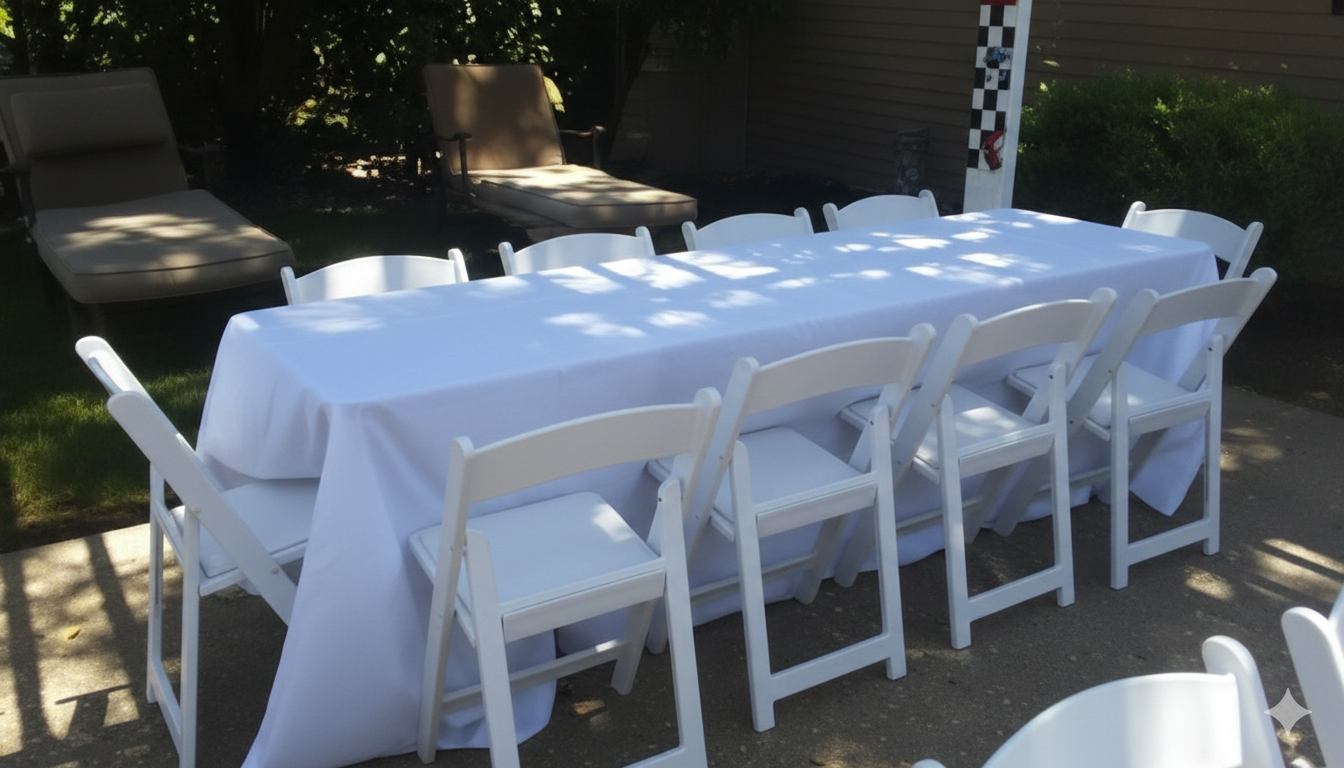8ft Table Rental NJ